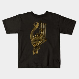 Snake skulls and guns Kids T-Shirt